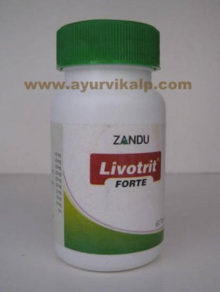Zandu LIVOTRIT Forte 60 Tablets for Liver Diseases, Chronic Viral Hepatitis